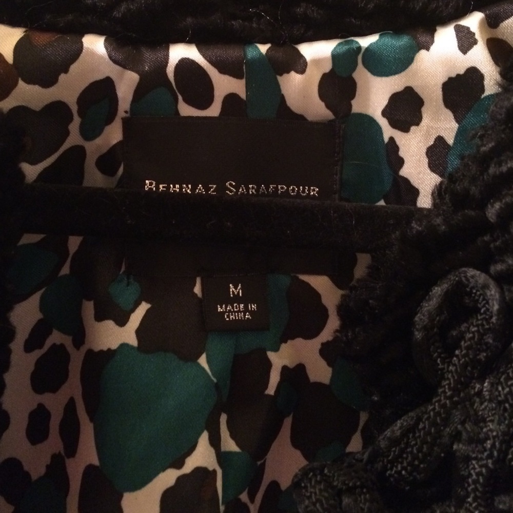 Behnaz Sarafpour faux lambs fur jacket NWOT - Picture 3 of 4